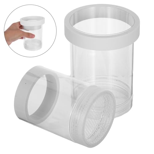 HANABASS Fish Breeding Box and Floating Egg Isolation Chamber, Small White Aquarium Hatchery Incubator for Guppy Fry and Small Fish Nursery