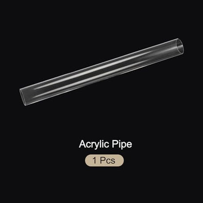 18" Clear Plastic Rigid Pipe 41mm ID x 45mm OD (1 5/8" ID x 1 3/4" OD) Acrylic Round Tubing, [for Plumbing,Hydraulics,Pneumatics,Aquarium] - size: 1 5/8" x 1 3/4"