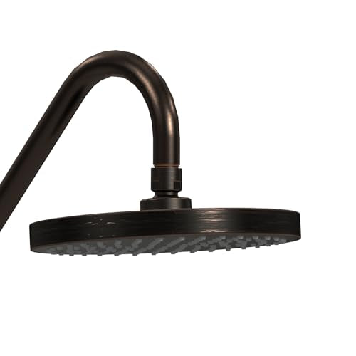 PULSE ShowerSpas Kauai III Oil-Rubbed Bronze Rain Shower Head with Handheld Spray - 2.5 GPM, 8" Showerhead, 5-Function HandShower, Adjustable Slide Bar - Shower Heads with Handheld Spray Combo - size: 2.5 Gallon Per Minute, style: Oil-Rubbed Bronze
