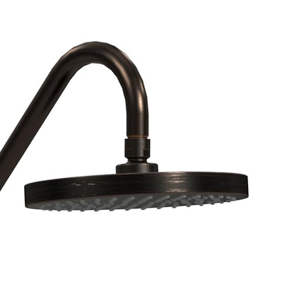 PULSE ShowerSpas Kauai III Oil-Rubbed Bronze Rain Shower Head with Handheld Spray - 2.5 GPM, 8" Showerhead, 5-Function HandShower, Adjustable Slide Bar - Shower Heads with Handheld Spray Combo - size: 2.5 Gallon Per Minute, style: Oil-Rubbed Bronze
