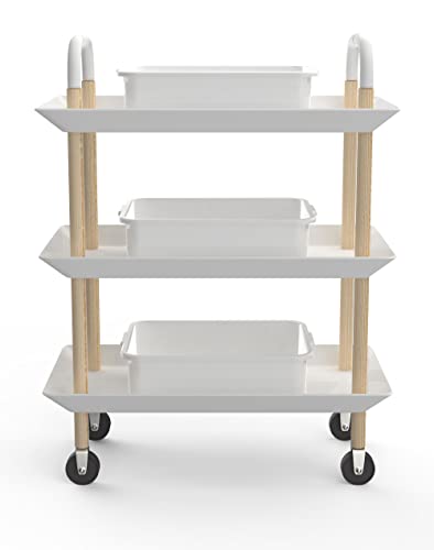 5-Pack Commercial Bus Tubs Box/Tote Box, White Plastic Storage Bin with Handles/Wash Basin Tub (8 Liter) - color: White, size: 8 Liter-White