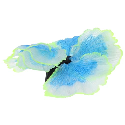 PRETYZOOM Decorative Aquarium Decor Artificial Aquatic Plants Blue Silicone Fish Tank Water Grass Ornament Micro Landscape for Freshwater Aquariums