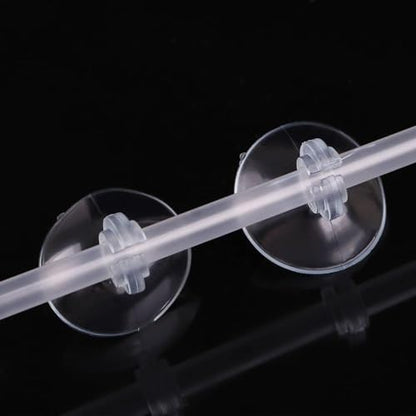 Transparent Aquarium Suction Cup Holders, 10 Pack, for Fish Tank Tubing, Pumps and Filters