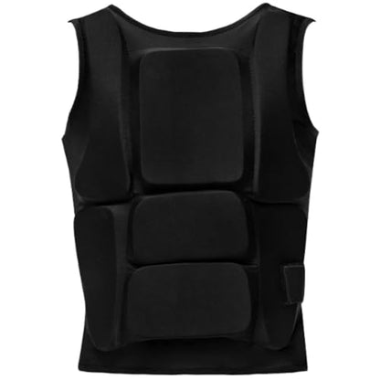 Martial Arts Chest Protector, Foam Padded Breathable Boxing Body Protector Chest Guard for Adults Karate Taekwondo Judo Training - size: Medium