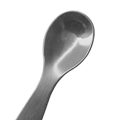 EISCO 12PK Scoops with Spatula, 5.9" - Stainless Steel, Polished One Flat End, Spoon End- Eisco Labs
