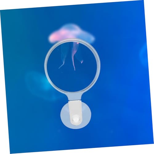 NOLITOY 4pcs Acrylic Glass with Cup for Fish Tank Betta Fish Plants and Spiders Viewing Tool Easy Installation and Sturdy Design