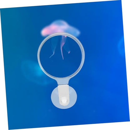 NOLITOY 4pcs Acrylic Glass with Cup for Fish Tank Betta Fish Plants and Spiders Viewing Tool Easy Installation and Sturdy Design