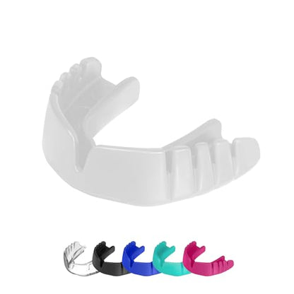 OPRO Snap-Fit Mouth Guard, Instant Fit (White) Adult - color: White, size: Adult (Age 11+)