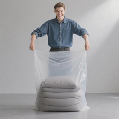 Large Plastic Bags 45 x 65 Inch Moving Plastic Bag for Furniture, Garage, Moistureproof, Dustproof, Luggage, Kids Bike, Big Plush Toys, Appliances and More (5 pack)