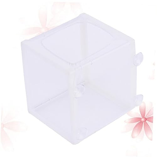 FOMIYES 3pcs Aquarium Fish Tank Breeding Box Fish Net for Isolation Net Box with Suction Cups