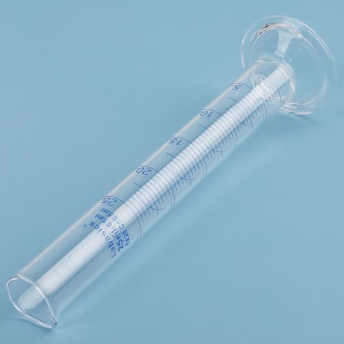 4-Pack Borosilicate Glass 25 ml Heavy Wall Graduated Cylinder Measuring Cylinder - size: 25 ml