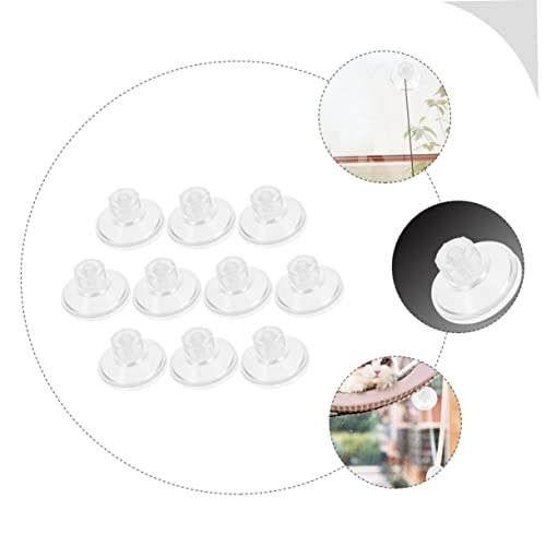 Zerodeko 10Pcs Threaded Screw Nut Pull Suction Cups for Aquariums Incubators and Home Use High Transparency Easy Install and Remove Multi Purpose Fixing Accessories for Fish Tanks and Decor