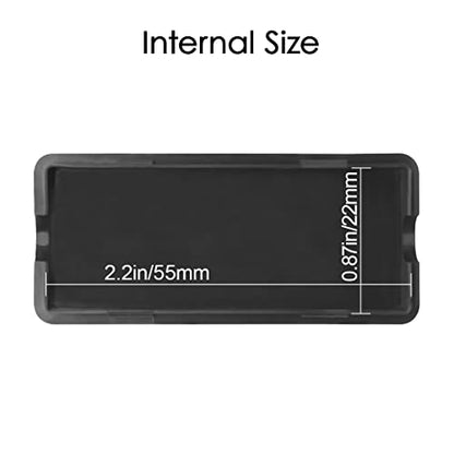 Project Box 10 Pieces ABS Plastic Electrical Project Case Small Junction Box for Electronics Black 2.4 x 1.0 x 0.6 inch (60 x 26 x 16 mm) - size: 2.4" x 1.0" x 0.6"(10pc)