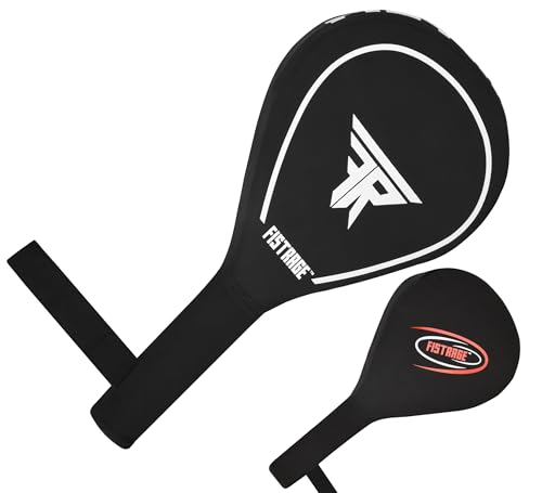 FISTRAGE Taekwondo Double Kicking Durable Strike Pads for Martial Arts Karate MMA Punching Striking Boxing Paddles Kickboxing Training Combat Sports Karate Target (Sold as Single piece)
