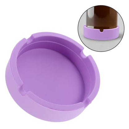 Zerodeko Silicone Wine Bottle Coaster Non Slip Wine Pad for Beer Elegant Design for Home Bar Use Rounded Base Inner Multi Functional Bottle Holder - color: Violet