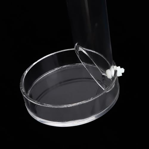 Aquarium Feeding Tube Kit, Acrylic Transparent Aquarium Fish Shrimp Feeder Fish Feeding Tube with Tray Set for Fish Aquarium Shrimp Tropical Fish Feeding (Tube - size: Tube length 25cm