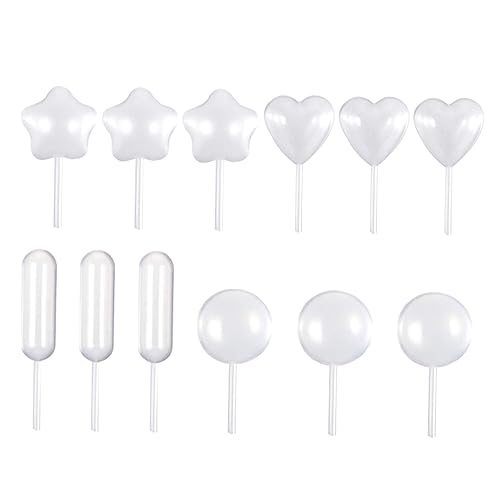 PRETYZOOM 200pcs Cupcake Pipettes for Transparent Dropper for Injecting Flavors into Desserts for Baking and Cooking Assorted Shapes Included