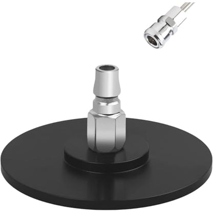 Vac-U-Lock Suction Cup Adapter Quick Connect Device Accessories for Cupping Machine Durable Aluminum 3.94 Inch Strong Suction Cups Compatible with Vac U Lock Systems Replacement Parts (Black) - color: Black