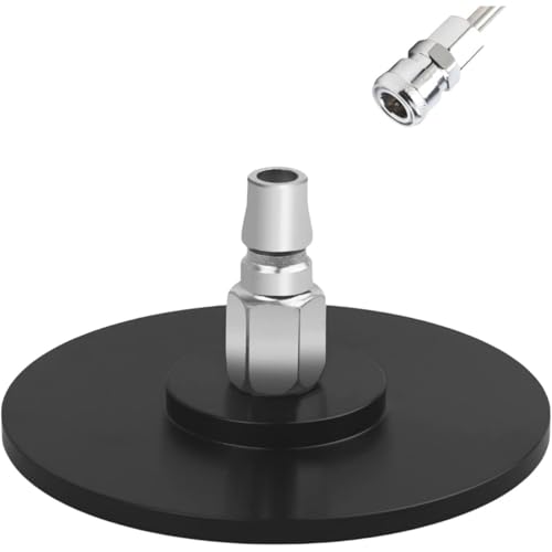 Vac-U-Lock Suction Cup Adapter Quick Connect Device Accessories for Cupping Machine Durable Aluminum 3.94 Inch Strong Suction Cups Compatible with Vac U Lock Systems Replacement Parts (Red) - color: Red