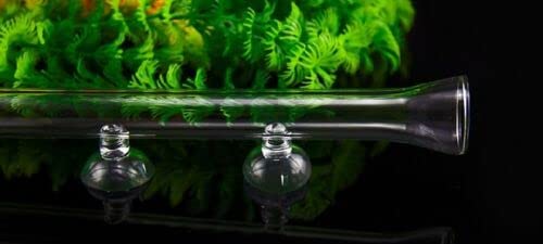 Aquarium Glass Feeding Tube 25cm Aquarium Fish Shrimp Tank Crystal Red Cherry (Glass Feeding Tube Only) - size: Glass Feeding Tube Only
