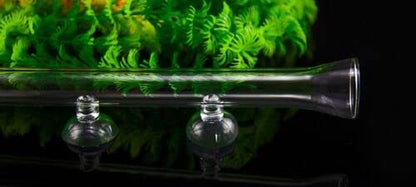 Aquarium Glass Feeding Tube 25cm Aquarium Fish Shrimp Tank Crystal Red Cherry (Glass Feeding Tube Only) - size: Glass Feeding Tube Only