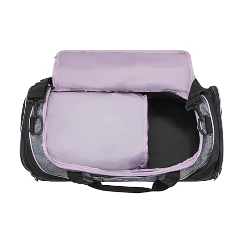 PUMA womens Candidate Duffel Bag with Removable Strap & Shoe Pocket - color: Black/Multi