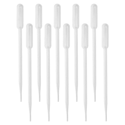 10PCS Plastic Transfer Pipettes 3ml 0.2ml 0.5ml 1ml 2ml 3ml 3ml-L 5ml Disposable Safe Eye Dropper Lab Supplies (5ml) - size: 5ml