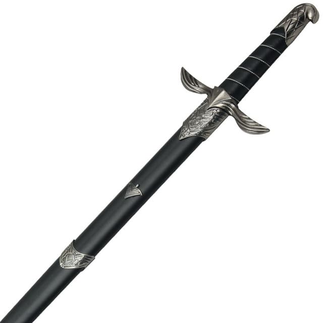 Armory Replicas™ - Epic Dark Eagle Assassin Medieval Sword - of Stainless Steel Power Design with Spread Eagle Wings Cross Guard and Fierce Eagles Head Pommel