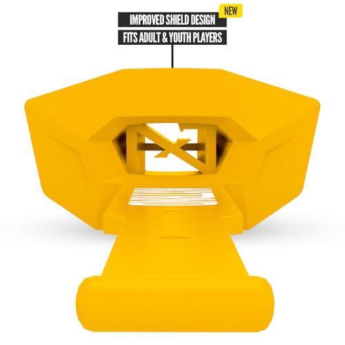 Nxtrnd Two Pro Football Mouth Guard, Permanent Strap, Fits Adult & Youth (Yellow) - color: Yellow Pro