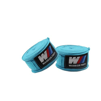 Boxing Bandages Muay Thai Hand Wraps Gloves Martial Arts Wraps MMA Kickboxing Inner Gloves for Hand Protection Unisex A Pairs - color: Light Blue, size: 196in/5m