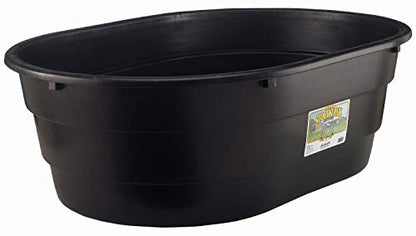 Little Giant® Poly Oval Stock Tank | Water Trough | Plastic Pond Tub | Heavy Duty Feeding & Watering Trough for Livestock | 40 Gallons