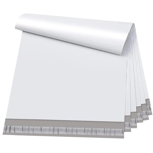 Metronic Poly Mailers 19x24 Inch 50 Pcs | Large Shipping Bags for Clothing, Small Business | Strong Thick Mailing Bags with Self Adhesive | Waterproof and Tear-Proof Large Package Bags in White - color: White, size: 19x24 50PC