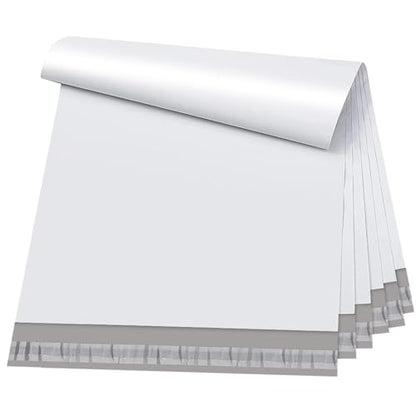 Metronic Poly Mailers 19x24 Inch 50 Pcs | Large Shipping Bags for Clothing, Small Business | Strong Thick Mailing Bags with Self Adhesive | Waterproof and Tear-Proof Large Package Bags in White - color: White, size: 19x24 50PC