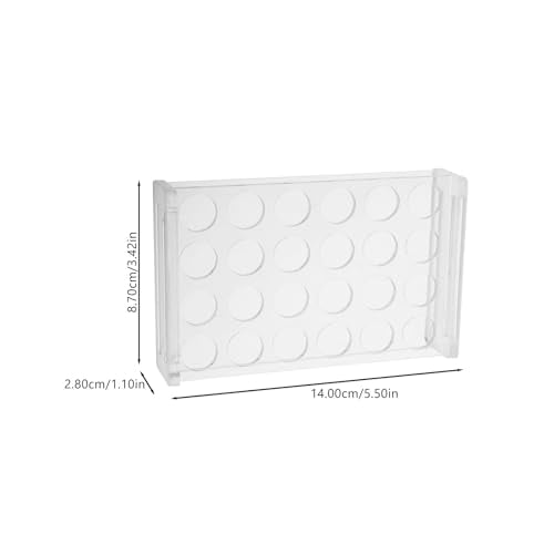 PRETYZOOM Acrylic Test Tube Holder Stand Slots Lab Tube Rack Holder for Chemistry
