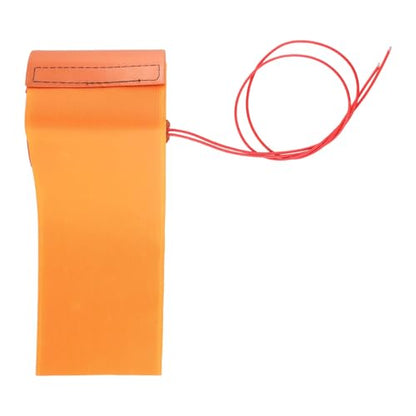 Silicone Heating Pad Mat 12V 240W Flexible Bottle Heater Wrap Orange 10x30cm for Home Brewing and DIY Projects