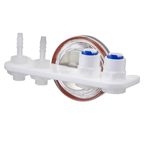 AquaReady DTH-1 Magnetic Dosing Tube Holder for Aquariums – Durable Acrylic Mount with Quick Connect Fittings for Dosing Pumps, Auto Top Off, Saltwater & Freshwater Tubing Management