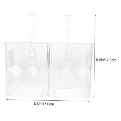 YARNOW Aquarium Isolation Box for Fish Breeding Separation Container Easy Install Breeding Holder to Increase Survival Rate Sturdy Design for Fish Tank Use