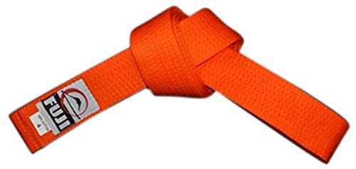 FUJI Sports Judo Belt for Kids and Adults, Training and Competition Judo Uniform Belt - color: Orange, size: 7