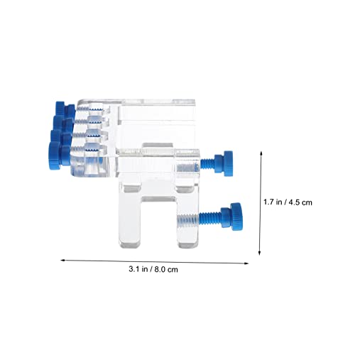 GALPADA 3pcs Acrylic Titration Pump Hose Fixing Rack Drip Hose Clamp for Fish Tank Adjustable Water Tube Holder for Aquarium Easy Installation Without Tools Organizes Storage