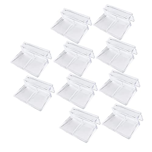 BESPORTBLE 10pcs Acrylic Support Bracket for Fish Tanks Holder for Glass for Aquariums Turtle Tanks and More Stable Design for Use