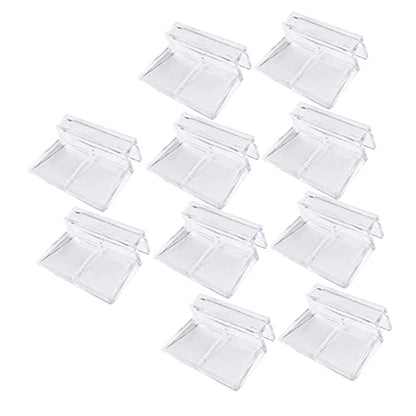 BESPORTBLE 10pcs Acrylic Support Bracket for Fish Tanks Holder for Glass for Aquariums Turtle Tanks and More Stable Design for Use