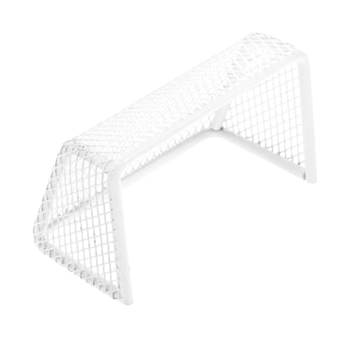 TOYANDONA Miniature Soccer Goal for Dollhouse Convenient Portable Sports Equipment Motor Skills Realistic Design for Indoor Play and Fish Tank Games