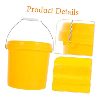 Plastic Sealed Bucket with Lid and Handle Portable Food Storage Container for Water Rice Wine Cereal Fruits and Vegetables Sturdy Design for Versatile Household Use
