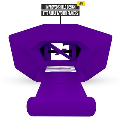 Nxtrnd Two Pro Football Mouth Guard, Permanent Strap, Fits Adult & Youth (Purple) - color: Purple Pro