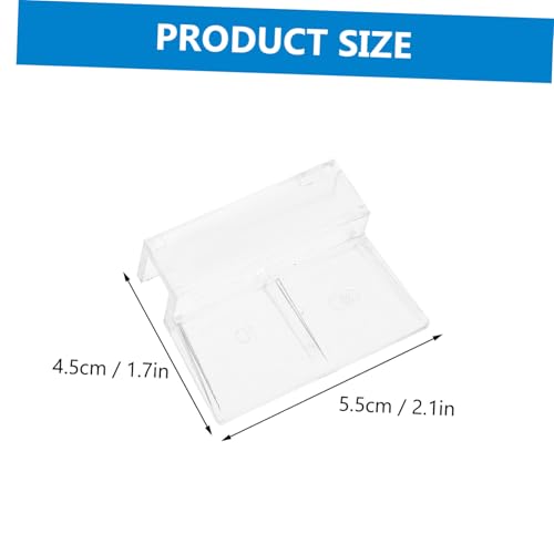 4pcs Sturdy Acrylic Fish Tank Lid Support Holders for Easy Installation Suitable for Aquariums and Turtle Tanks Great Fish Accessory for Heat Preservation