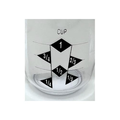 Rocky Mountain Goods 1 Cup Plastic Measuring Cup with Handle - Durable - Easy to Read - US and Metric - Dishwasher Safe - Great for Liquid, Rice, Coffee, Dog Food, Soap, Oil, and More