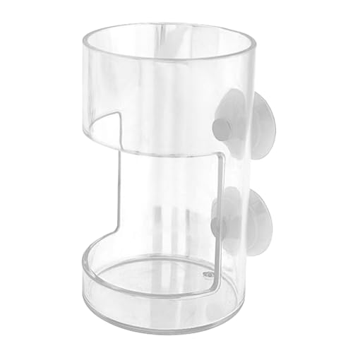 Fish Feeder Acrylic Dish Tray Fish Tank Prevent Water Turbulence Assembled Shrimp Feeder Worm Feeder Cherry Shrimp, Cylinder - color: Cylinder