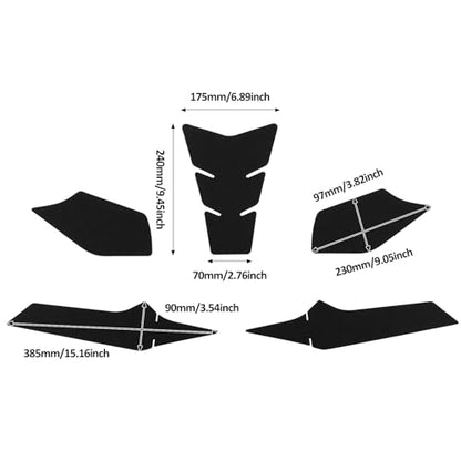 Motorcycle Tank Pads Protectors Sticker Anti Slip Side Rubber Padding Decal for CFMOTO 675 SR 675SR 675SR-R 675SS