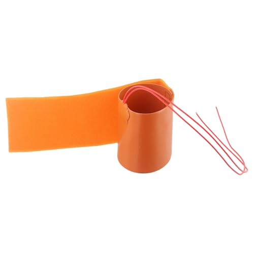 Silicone Heating Pad Mat 12V 240W Flexible Bottle Heater Wrap Orange 10x30cm for Home Brewing and DIY Projects