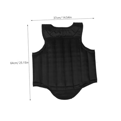 Taekwondo Chest Guard Black EVA Sponge Protector for Training